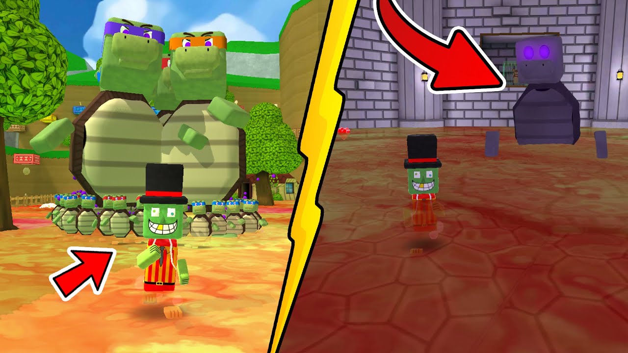 Sarang Golem Banjir Lava Dan 1000 Kura-Kura Ninja - Super Bear Adventure