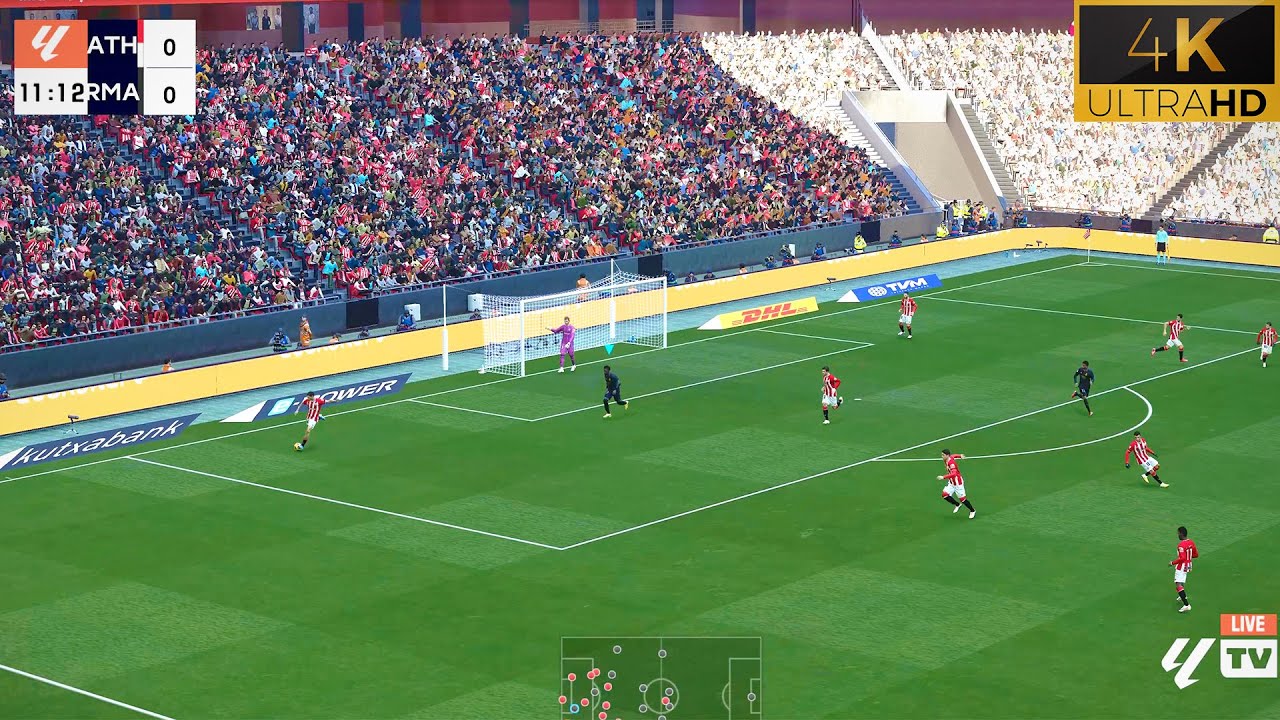 This Realistic PES 2021 Crowd Mod is INCREDIBLE | Athletic Bilbao vs Real Madrid | 4K