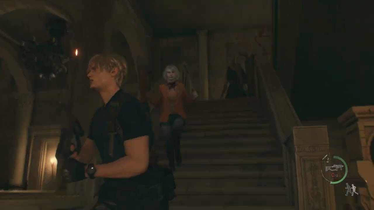 CarlosX360 explores Roman's castle in Resident Evil 4 Remake on PlayStation 5