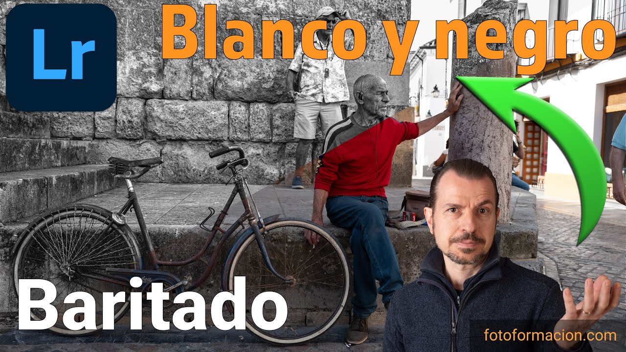 Blanco y negro Clásico Baritado, en Lightroom