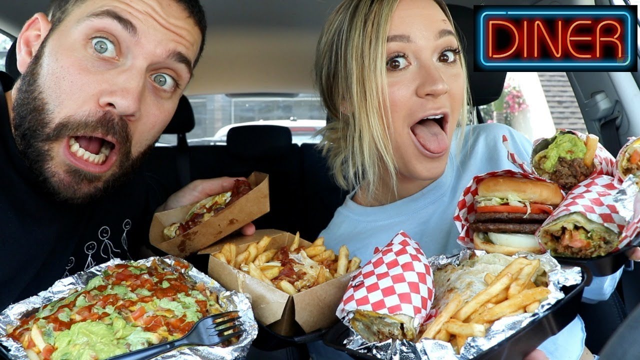 TRYING THE BEST DINER BURGER STAND!! (MUKBANG) with ALISHA MARIE