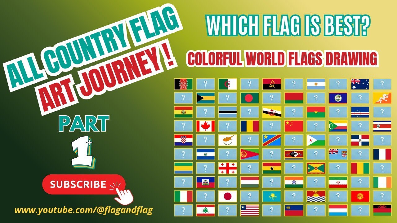 All Country Flag Art &ndash; Part 01 ✨#flagart