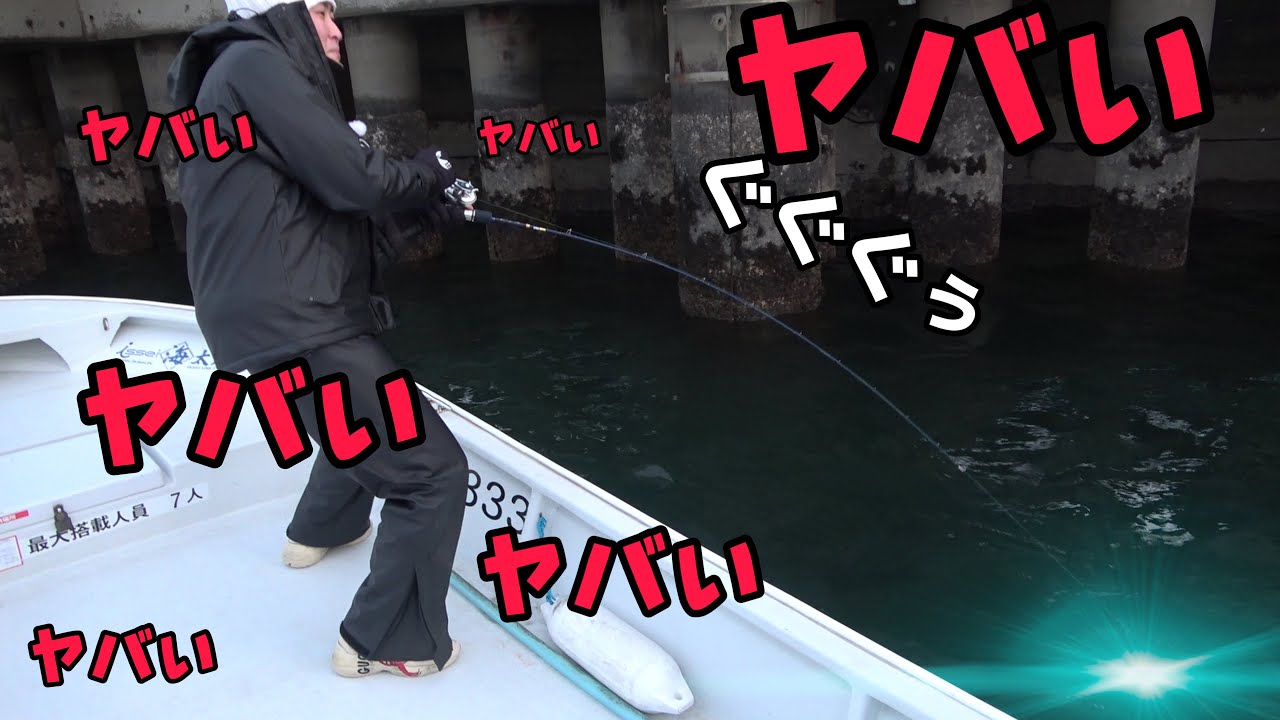 【温排水】汚い港でとんでもない巨大魚が・・・。食べます。