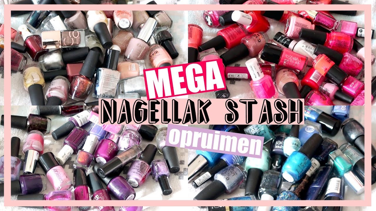 MEGA nagellak stash opruimen! 😱 || 2017