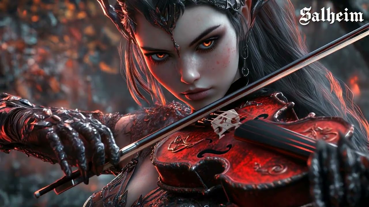 Infernal Aria | 1 Hour Dark Violin Emotional Symphonic Rock Music Mix | Epic Fantasy & Gaming Music