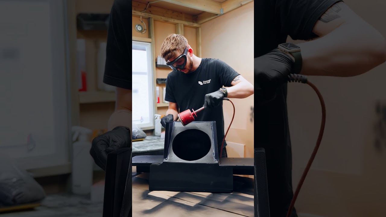 Custom Bentley Subwoofer Box Build | Painting, Flocking & Trimming | Cambridge Car Audio