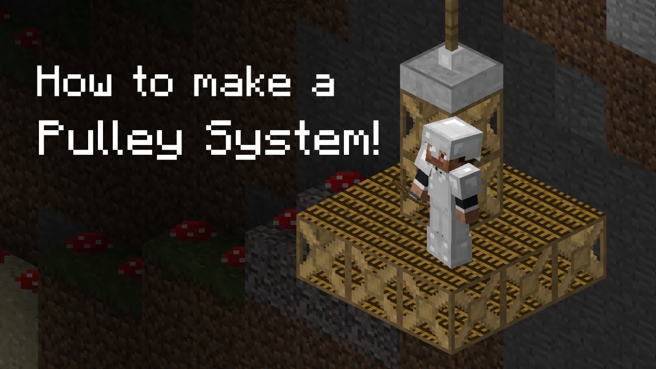 How To Make a Pulley System (Better Than Wolves Mod) - Minecraft 