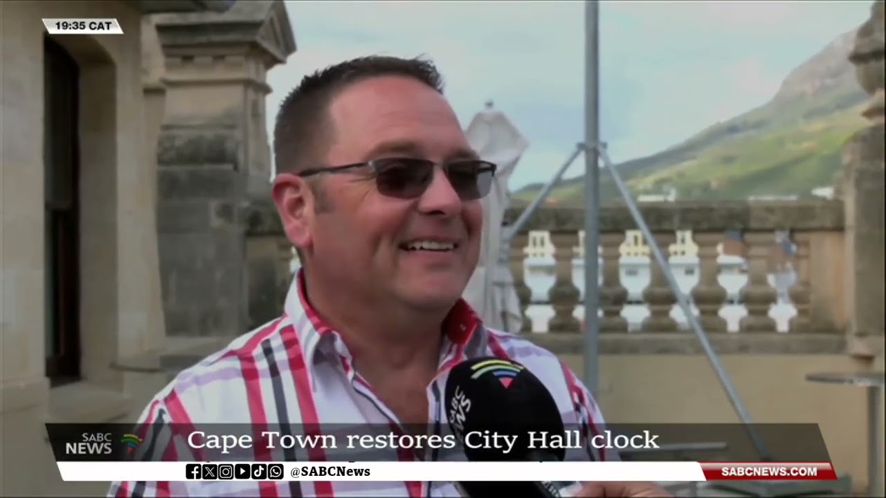 Cape Town's iconic City Hall clock restored