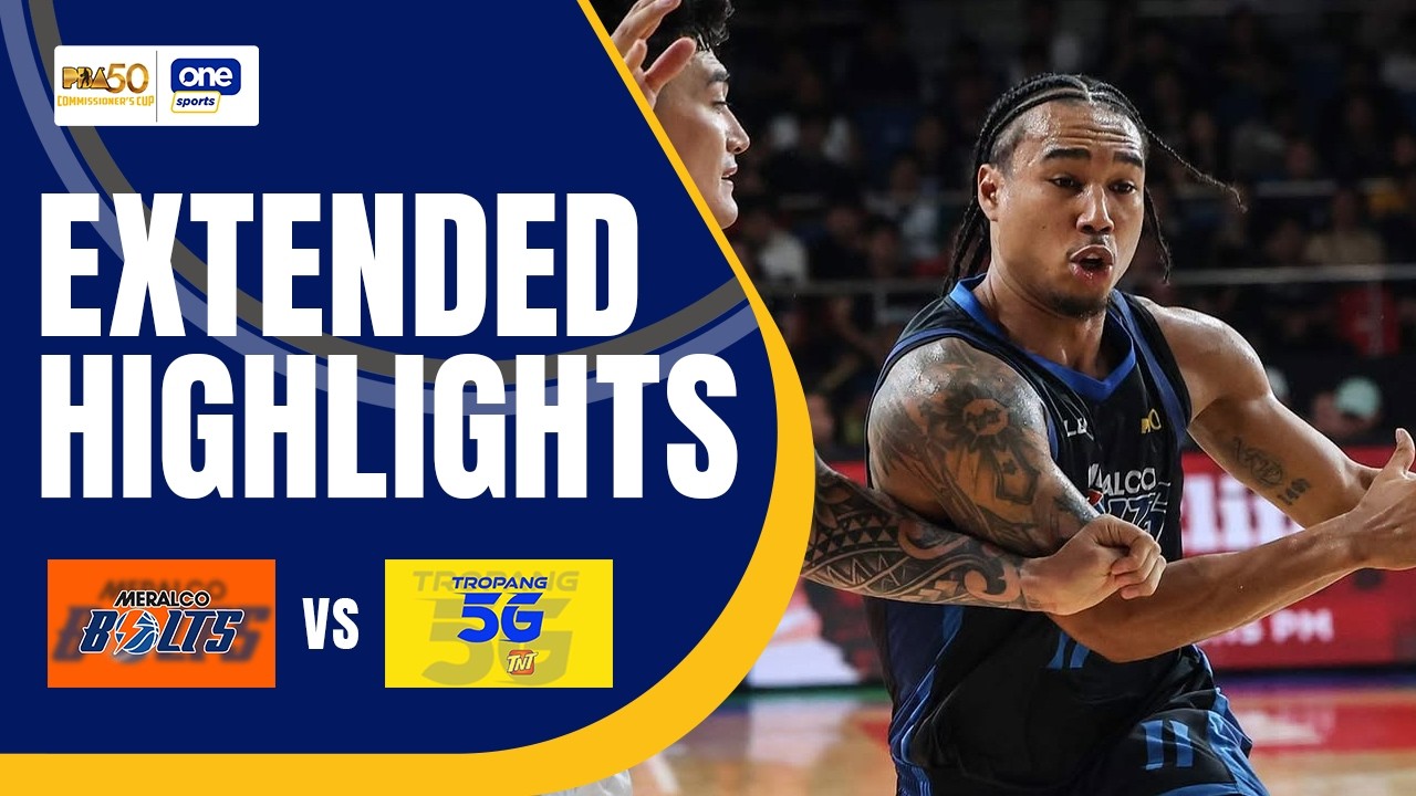 MERALCO vs TNT | EXTENDED HIGHLIGHTS | PBA SEASON 50 COMMISSIONER&rsquo;S CUP