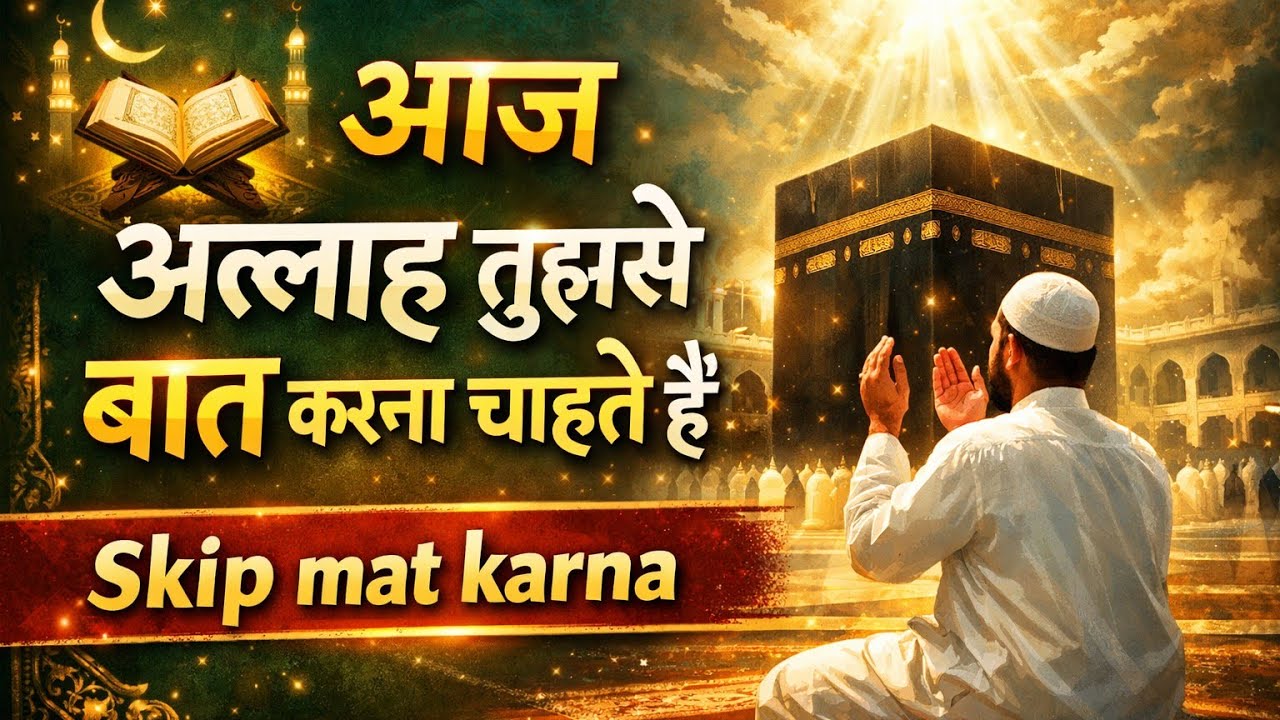 13/01/2026✅ आज अल्लाह तुझसे बात करना चाहते हैं | दिल छू लेने वाला इस्लामिक पैग़ाम | Skip Mat Karna