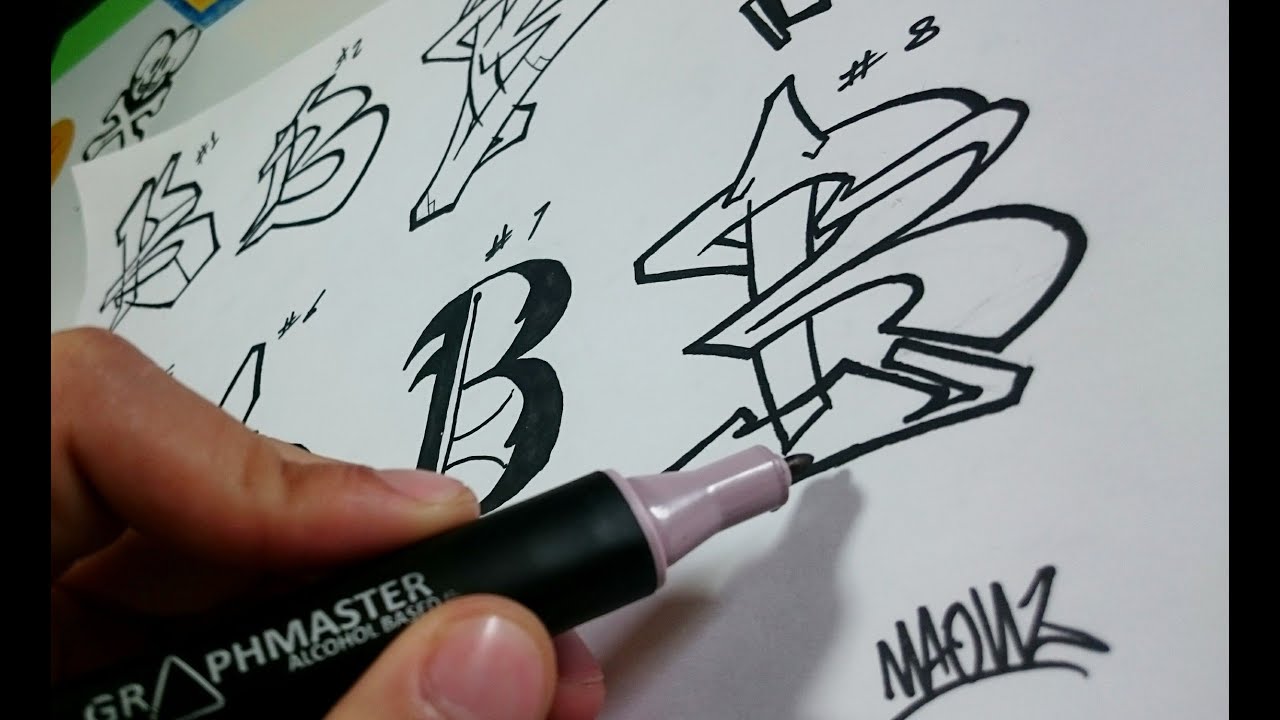 Graffiti Alphabet - Practicando la letra B