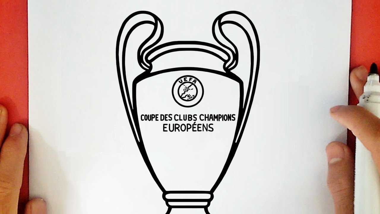 COMO DIBUJAR EL TROFEO DE LA UEFA CHAMPIONS LEAGUE