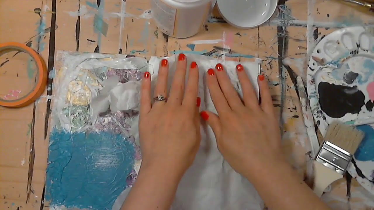 Create Texture for a Painting With Tissue Paper | Mixed Media Techniques