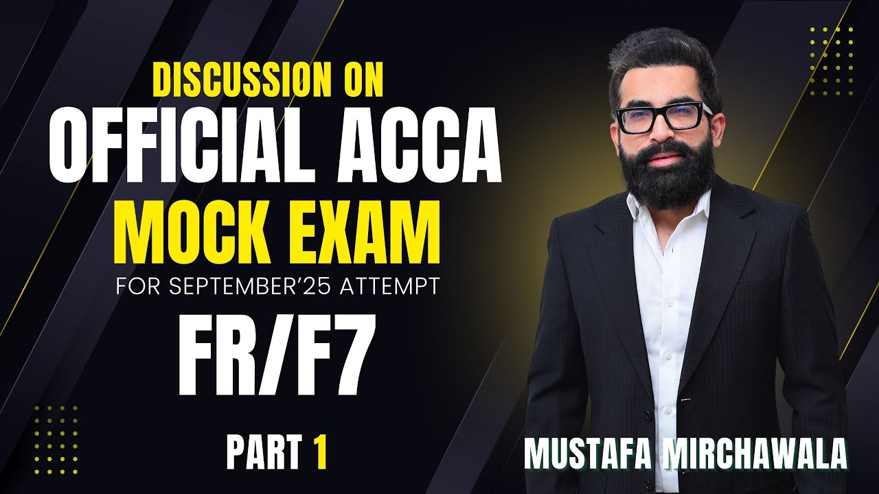 ACCA FR Pre Mock September 2025 | Section A Solutions, IAS 16 & Exam Tips