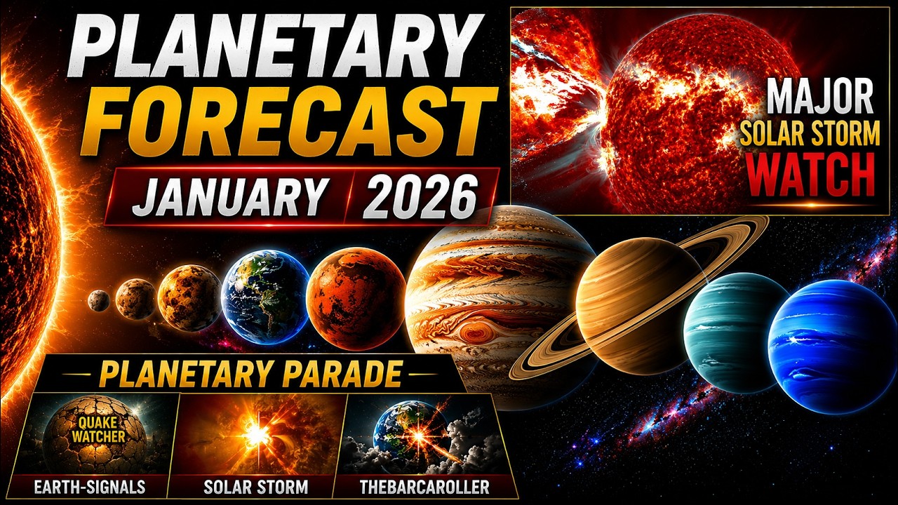 Historic Planetary Parade January 2026 | Solar Storm & Earth Impact