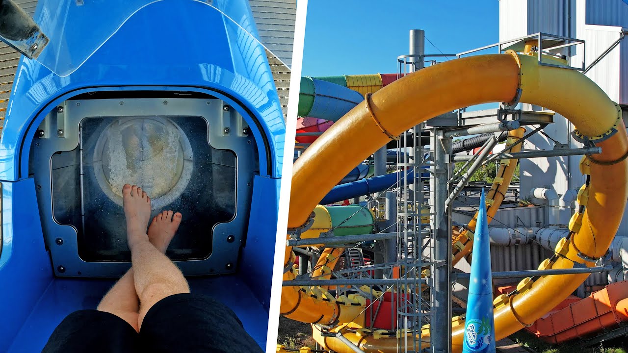 Extreme Trapdoor Water Slides Compilation | 4K POV