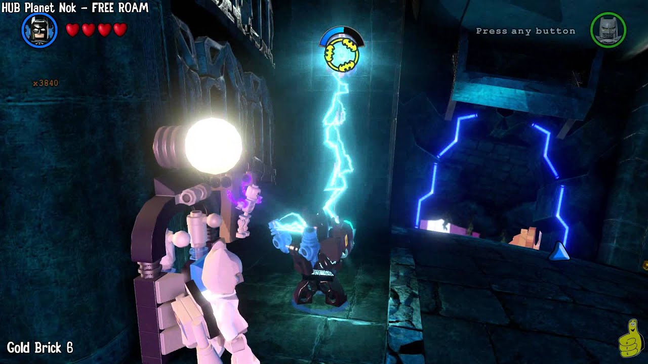 Lego Batman 3 Beyond Gotham: HUB Planet Nok FREE ROAM (All Collectibles) - HTG