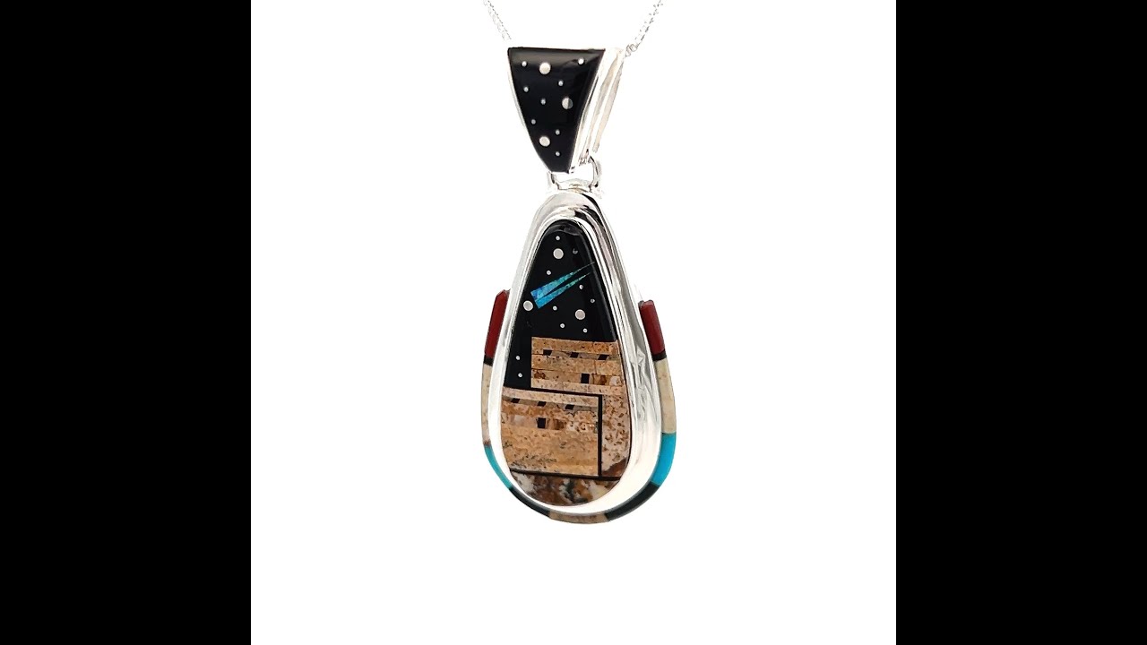 Native American Jewelry by Navajo Artist Calvin Begay at Treasures of the Southwest