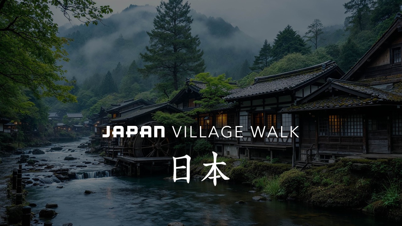 Japan Village Walking Tour - Exploring the Countryside of Japan | 4K HDR - 60fps