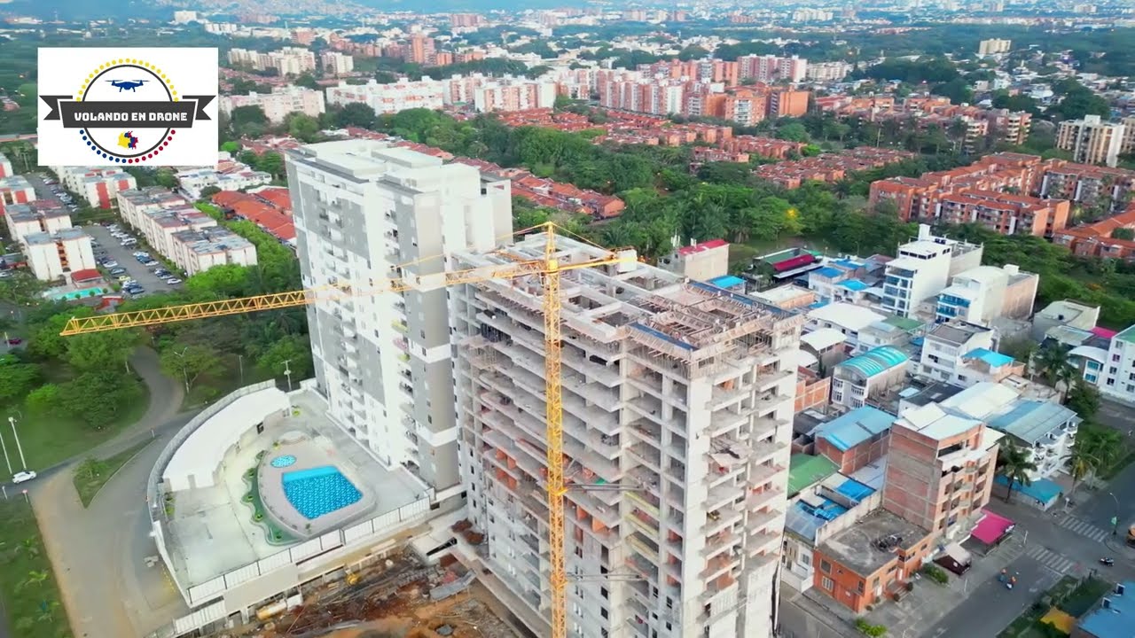 VOLANDO EN DRONE 4K  AMANECIENDO EN EL SUR DE CALI