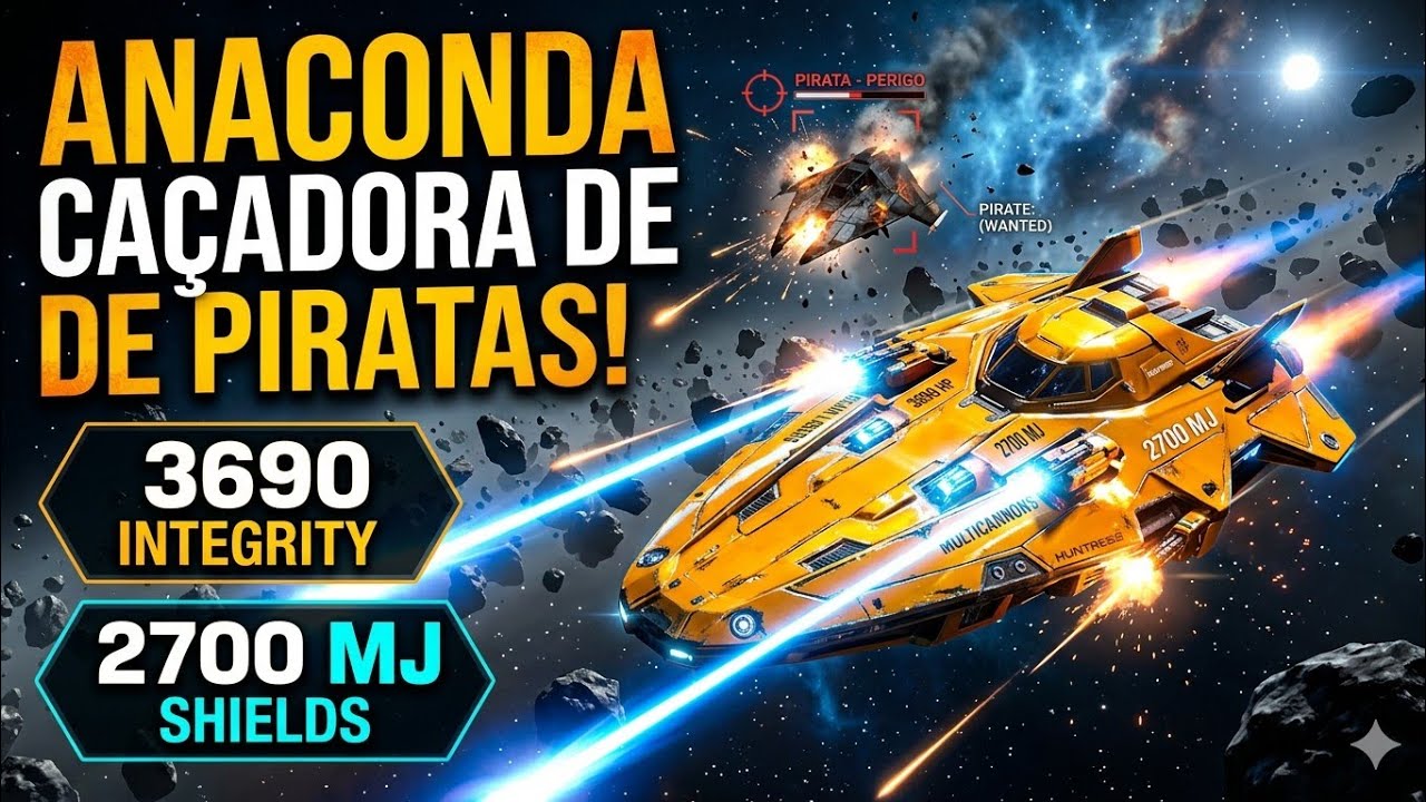 Elite Dangerous - Combat Anaconda Build - High Res Sites , Pirate Assassination Missions.