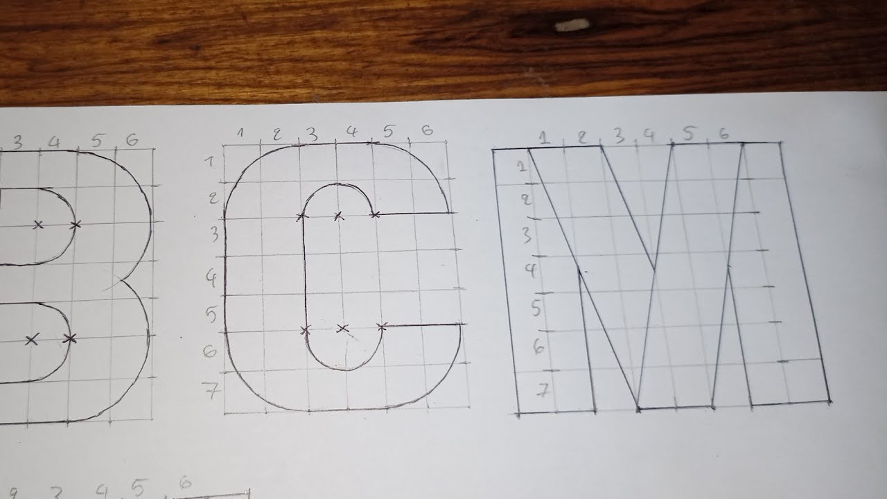 Calligraphy tutorial on how to form letters