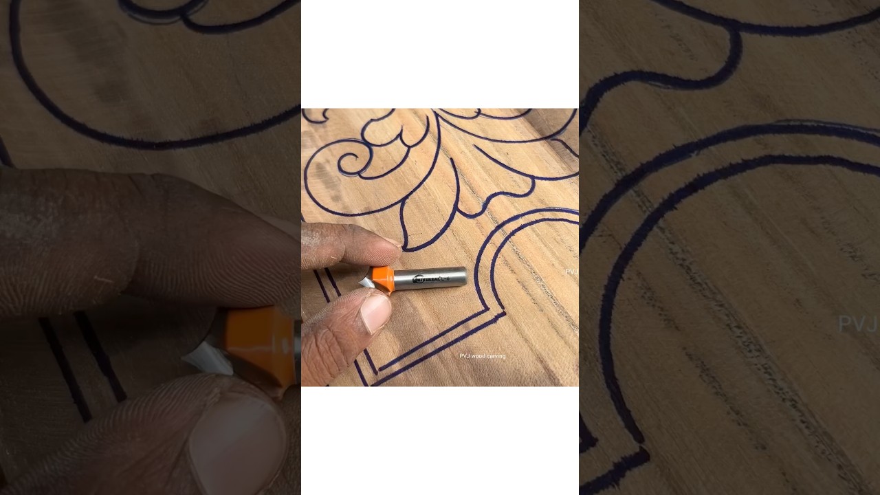 Wood carving router bits #woodworking #wooddesigner #wood