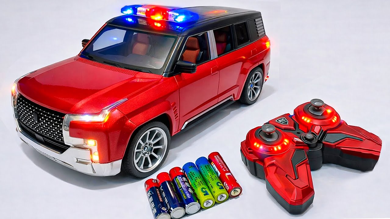 Unboxing RC city police car,RC drift racing car,city transportation RC trucks,RC Off-road police car