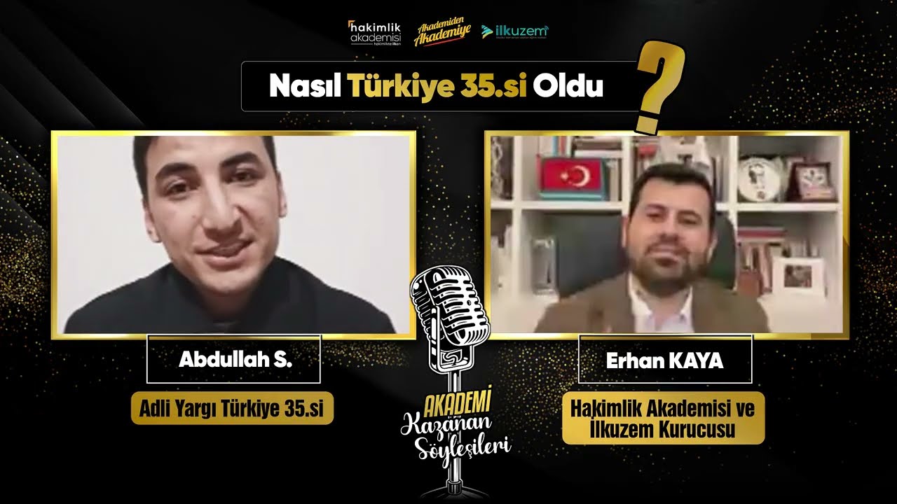 Adli Yargı Türkiye 35.si Sınavı Nasıl Kazandı? | Canlı Yayın Hakimlik Sınavı Kazanan Söyleşileri 5
