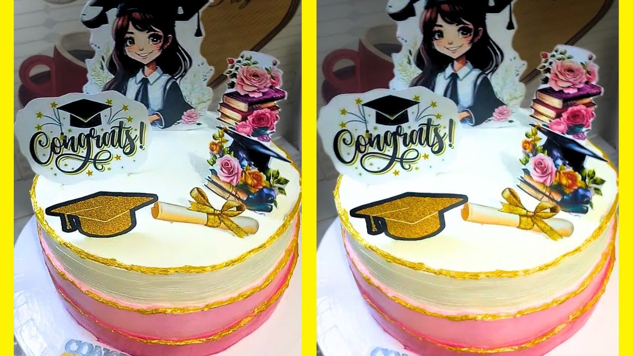 أجمل تورتة نجاح للثانوية العامة 🎓| سهلة وطعمها خيال
