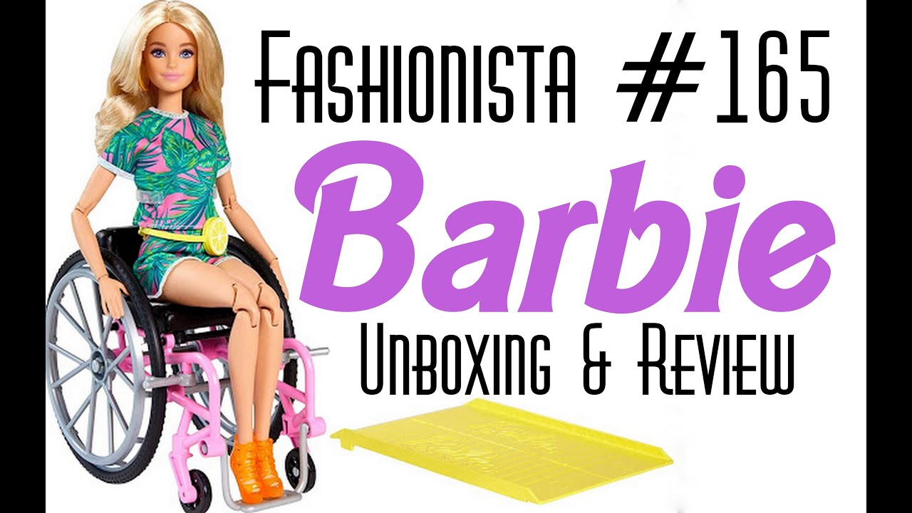 ​👑 Edmond's Collectible World 🌎: Barbie Fashionistas Doll #165 With Wheelchair Unboxing & Review