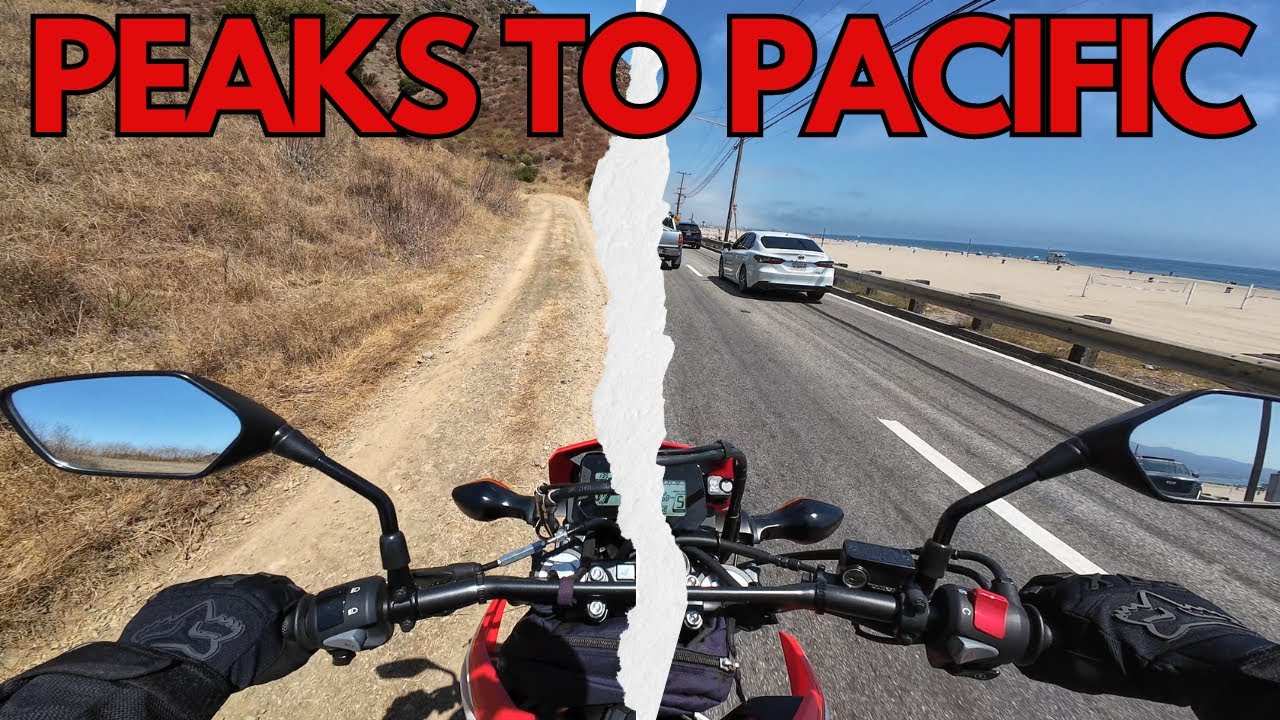 Riding my CRF300L from the mountains to the beach | Malibu, CA | ASMR | 4K Ride