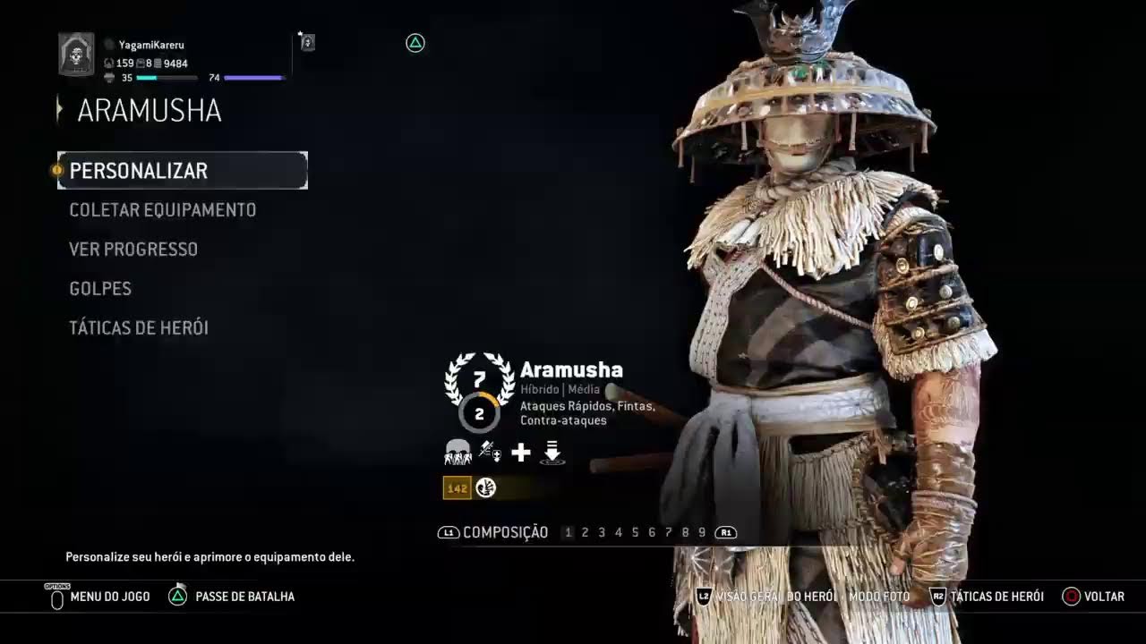 Transmissão ao vivo do PS4 de YagamiKareru (For Honor)