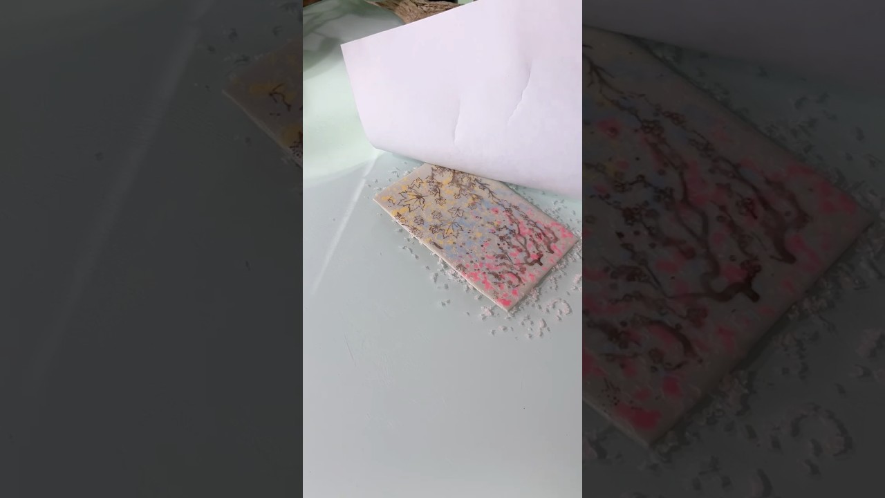 Translucent clay confetti earrings. A spring to fall polymer clay project.