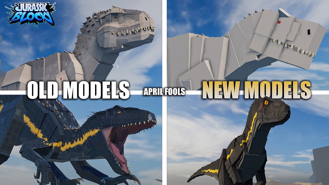 Jurassic Blocky NEW I-Rex & IndoRaptor Remodel Update 🔥