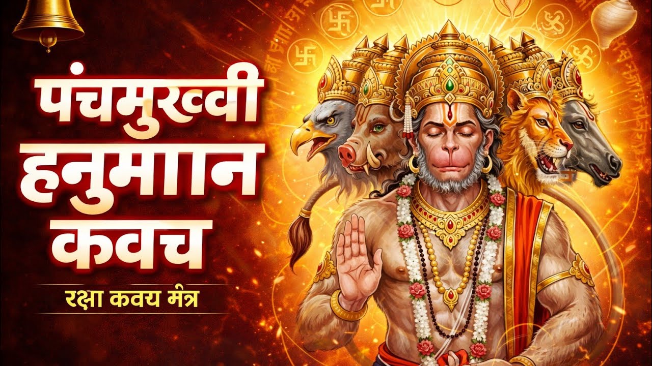 पंचमुखी हनुमान कवच मंत्र | सर्व संकट निवारण | Powerful Hanuman Protection Mantra