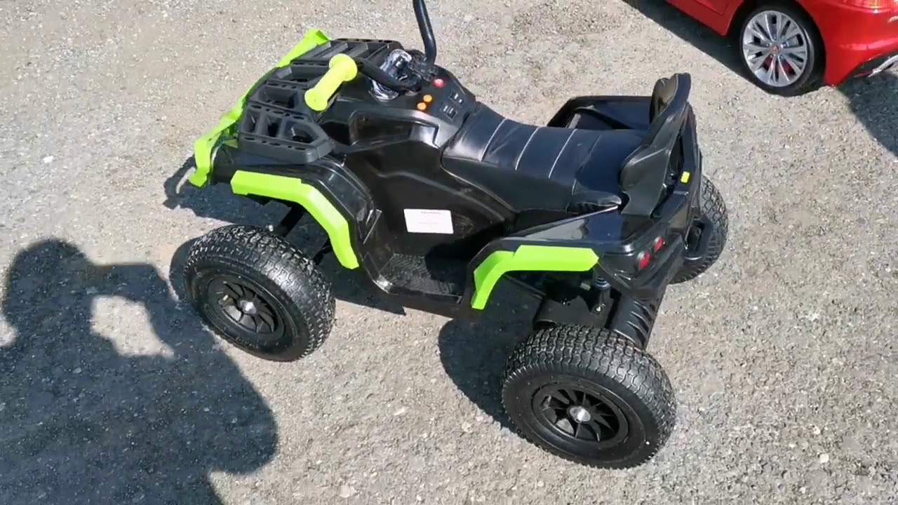 Quad ATV Czarno-Zielony na akumulator do 50 kg