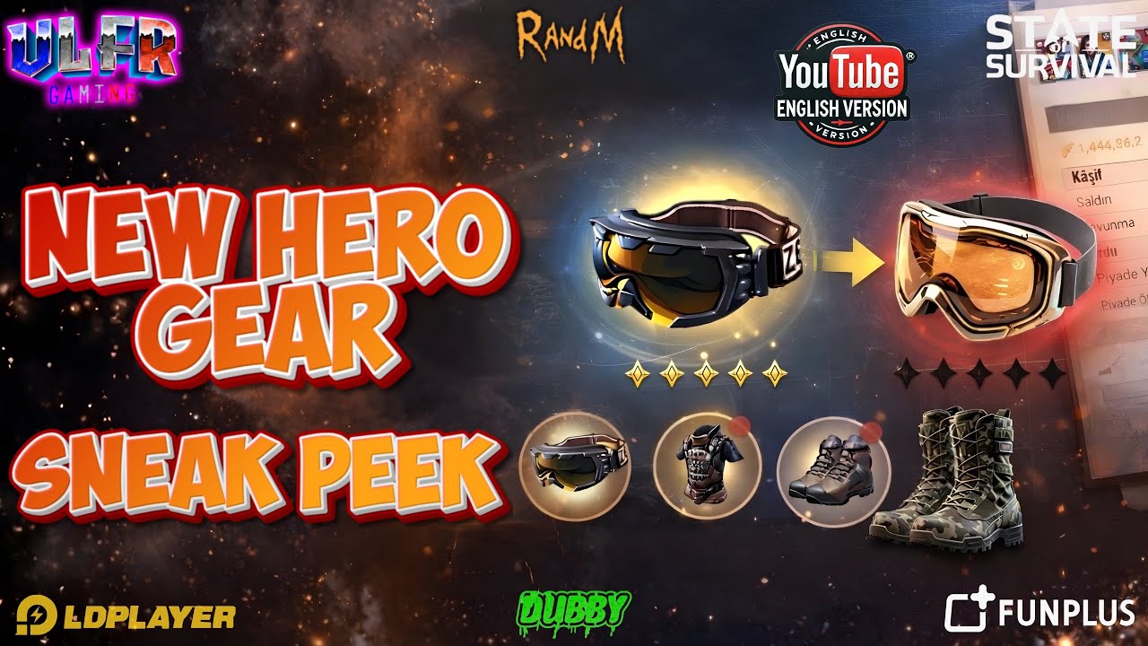 State Of Survival - Sneek Peak Hero Gear