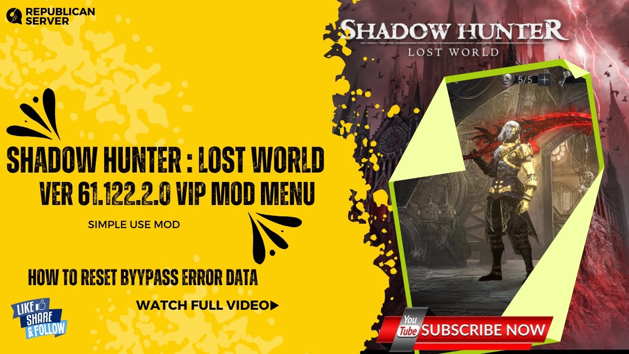 Shadow Hunter 60.122.2.0 MOD VIP Menu is a TOTAL Game Change #shadowhuntermod