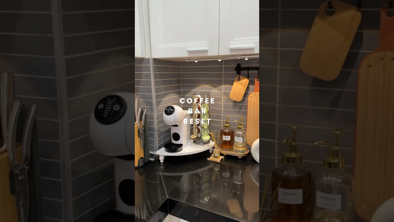 Coffee bar reset ☕️