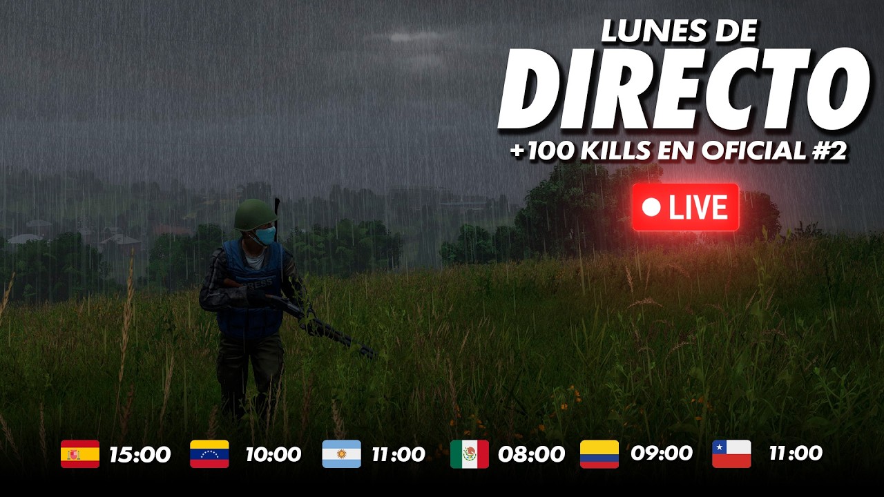 Día 2 💀 Reto +100 Kills en Servidor OFICIAL 💀 Chernarus !reto | Directo en 2k