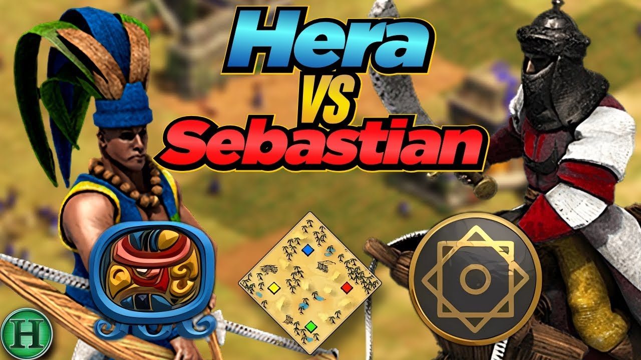 Maya vs Saracen | 1v1 Arabia | vs Sebastian | AoE2
