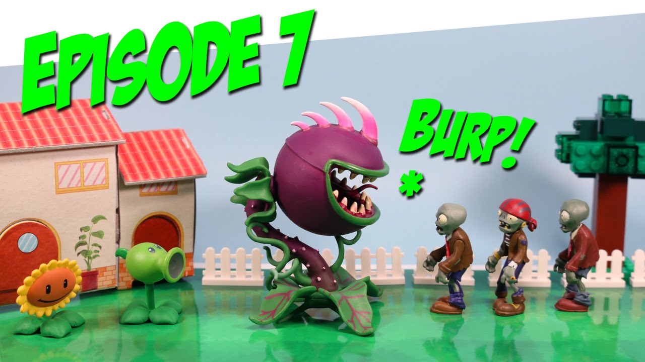 Plants vs. Zombies Toy Play Episode 7 Chomper Plants Appetite