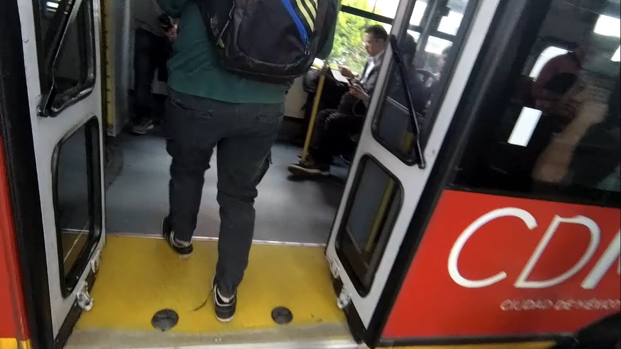🇲🇽Tomando Metrobús Línea 3 de Ciudad de México | Sistema BTR (BRT) Sonido Ambiental