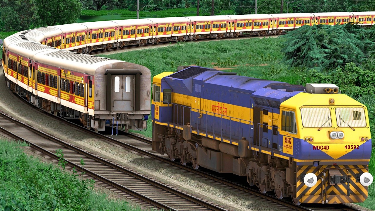 WDG4D SHUNT LHB ANTYODAYA EXPRESS TRAIN | BUMPY RAILROAD | Train Simulator | Railwork | NTG GAMING