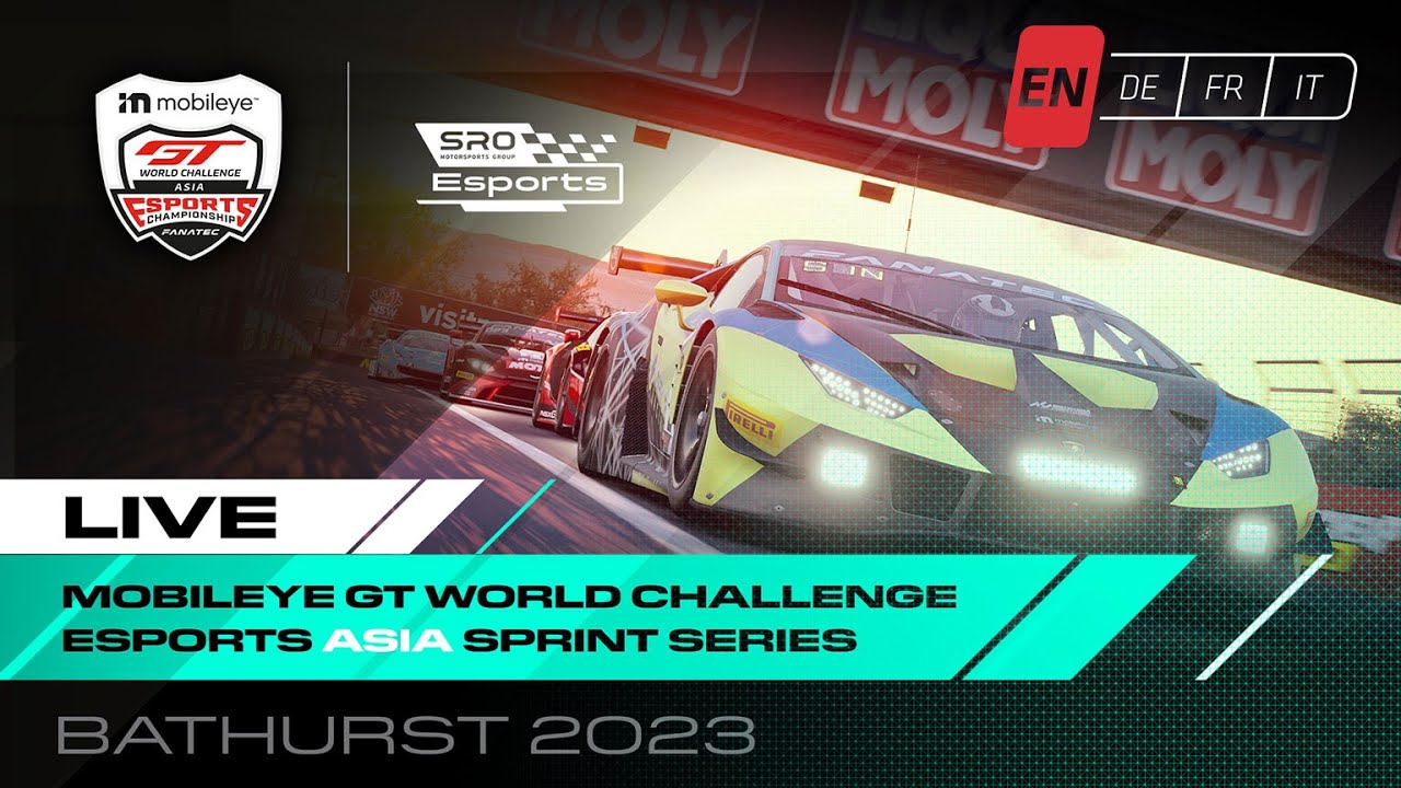 LIVE | Bathurst | The Mobileye GT World Challenge Esports Asia Sprint Series