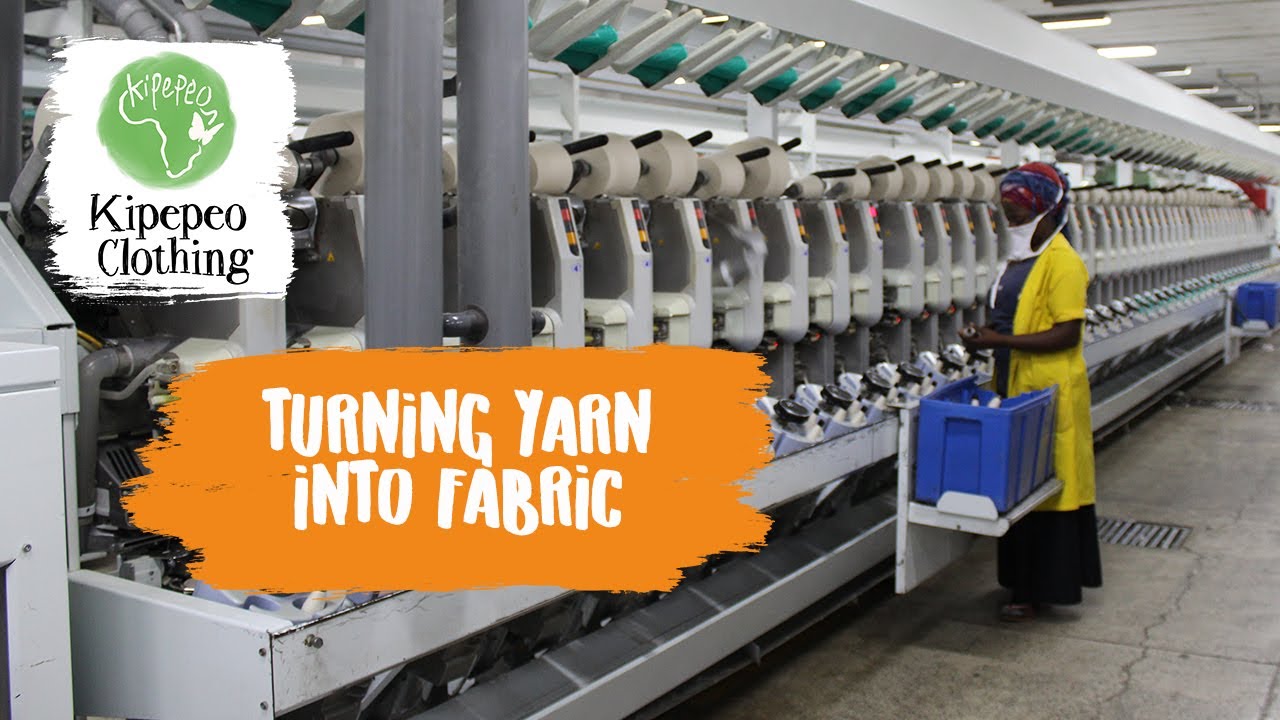 How yarn is turned into fabric. Sustainable and ethical fashion from Tanzania by Kipepeo-Clothing