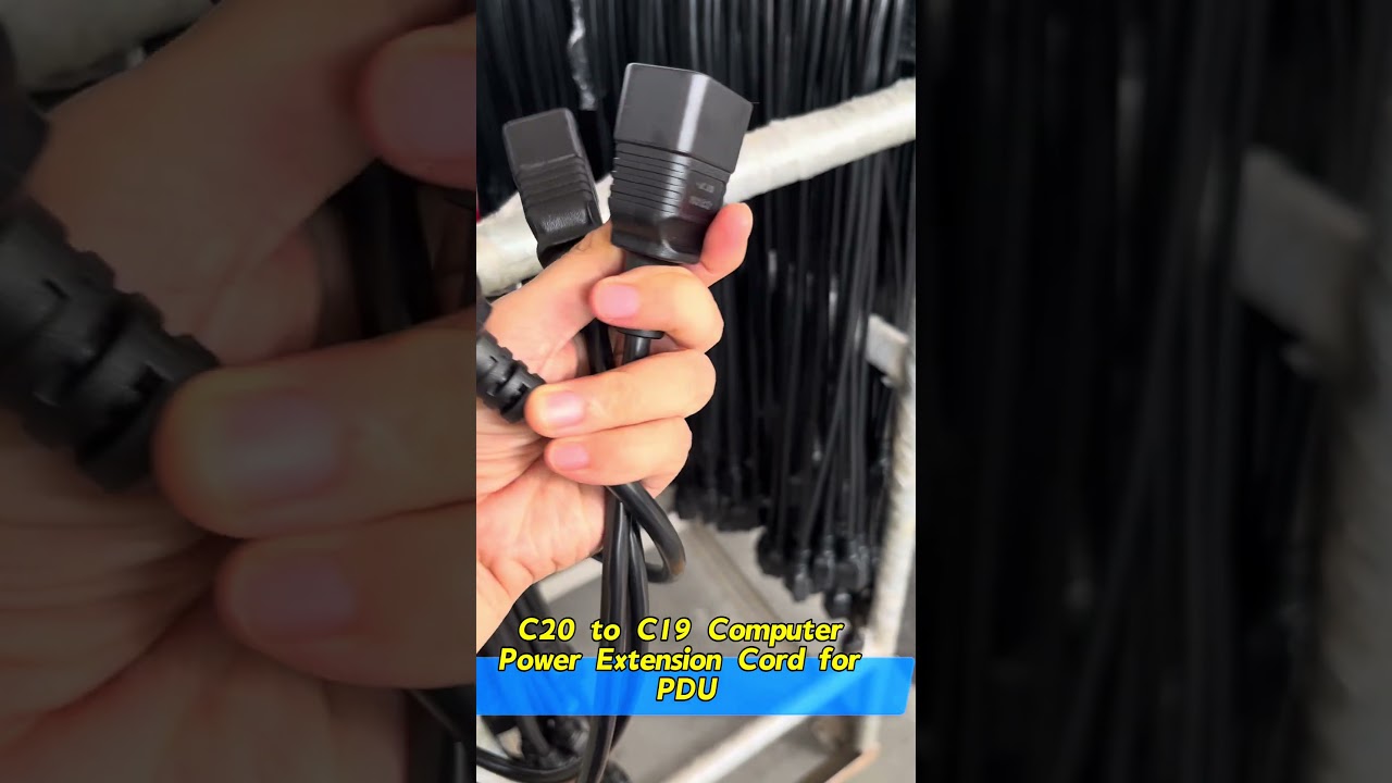 C20 to C19 Computer Power Extension Cord for PDU #powercord #factory#power #Extension Cord
