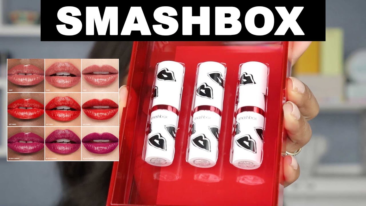 SMASHBOX Be Legendary Lipstick Trio Swatches and Wear Test | PuckerUpBabe