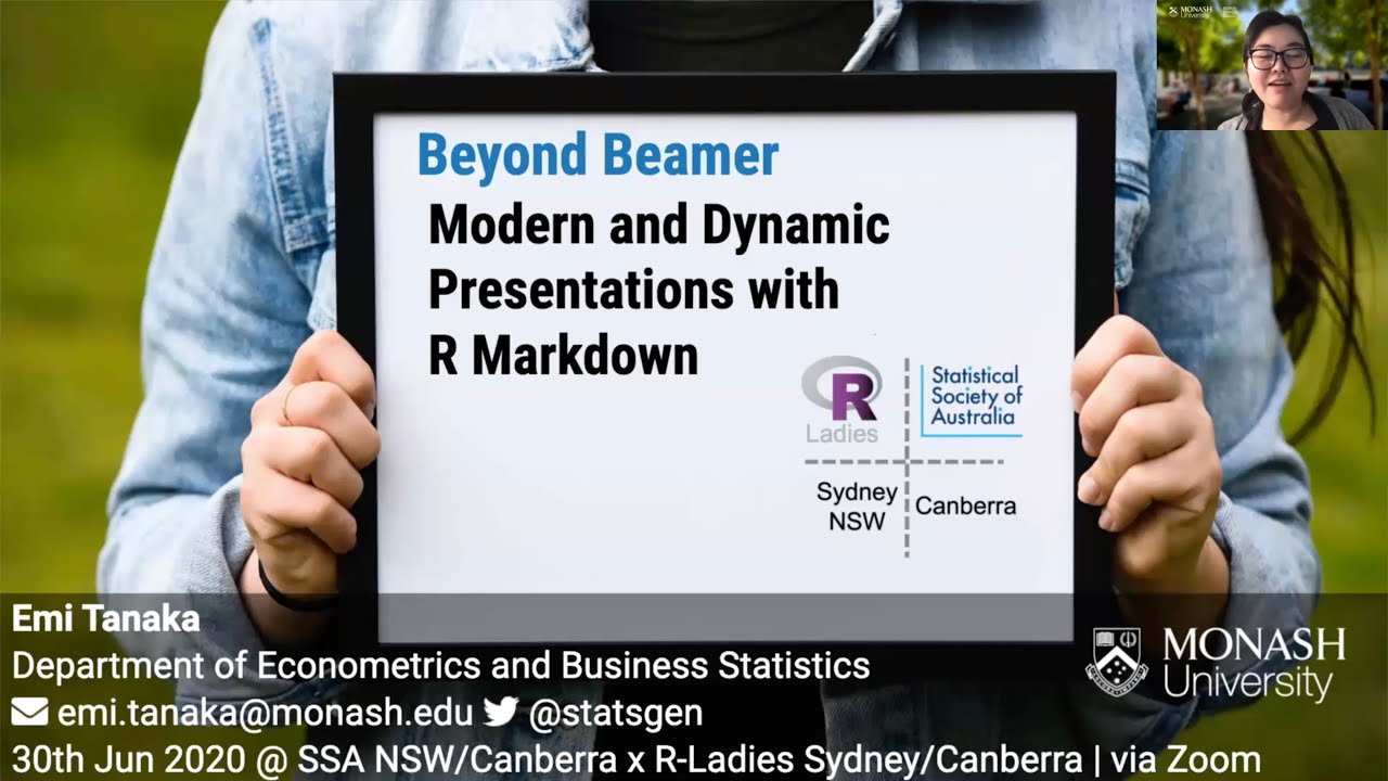 Beyond Beamer: Modern and Dynamic Presentations with R Markdown - Emi Tanaka